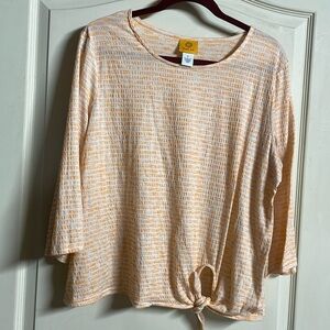 Ruby Rd large peach top